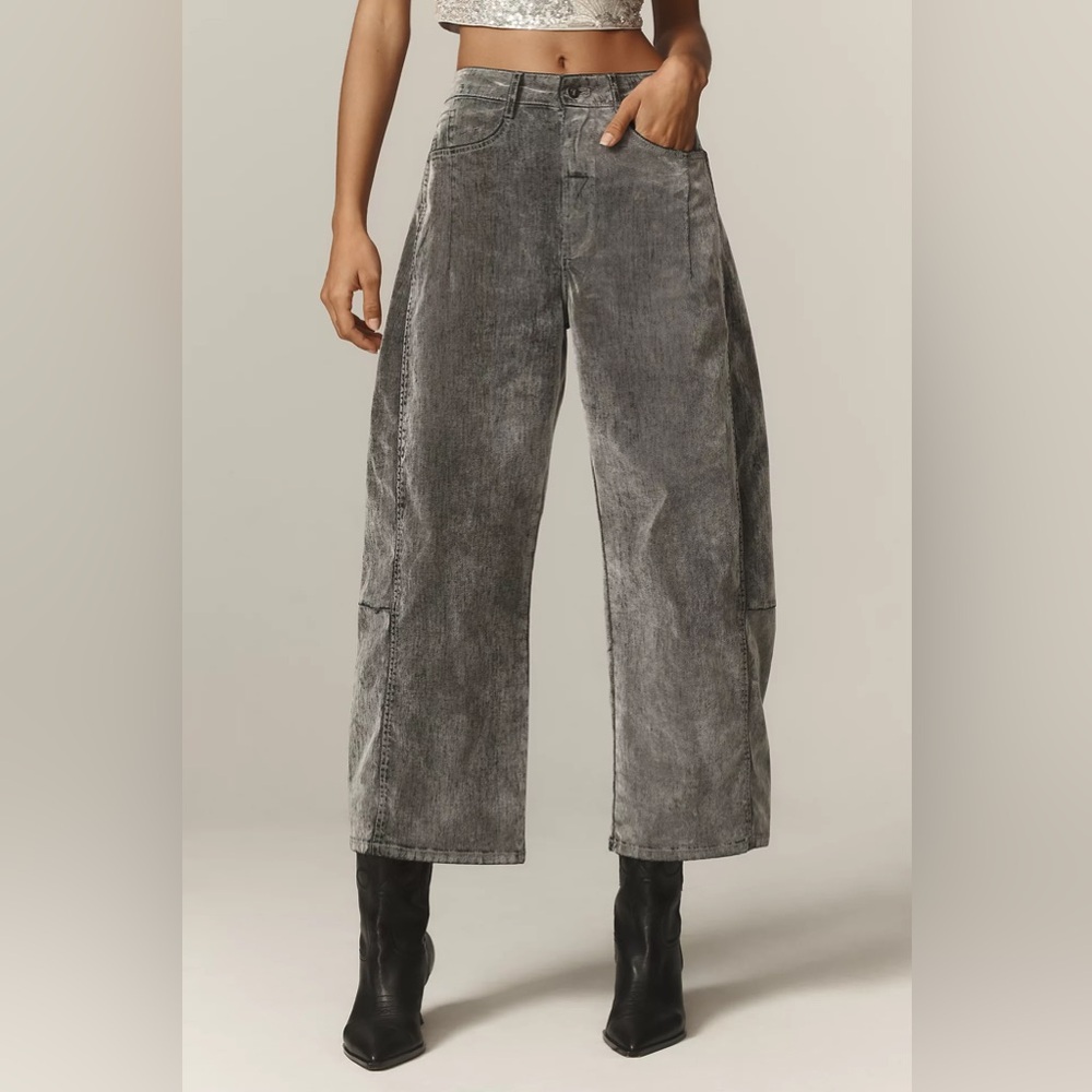 THE KENNA MID-RISE HERITAGE BARREL JEANS BY PILCRO: VELVET EDITION 41229… - Picture 2 of 4